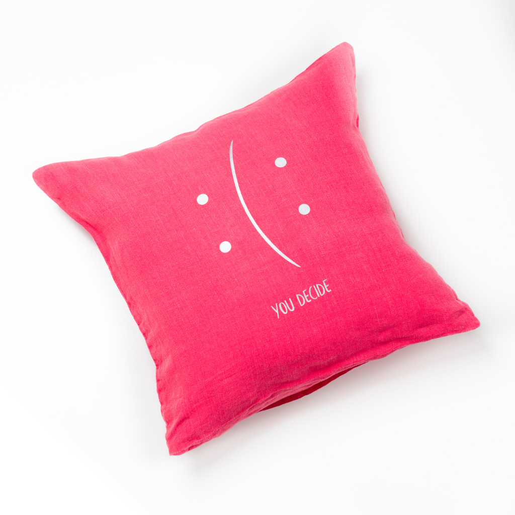 Coussin "YOU DECIDE"